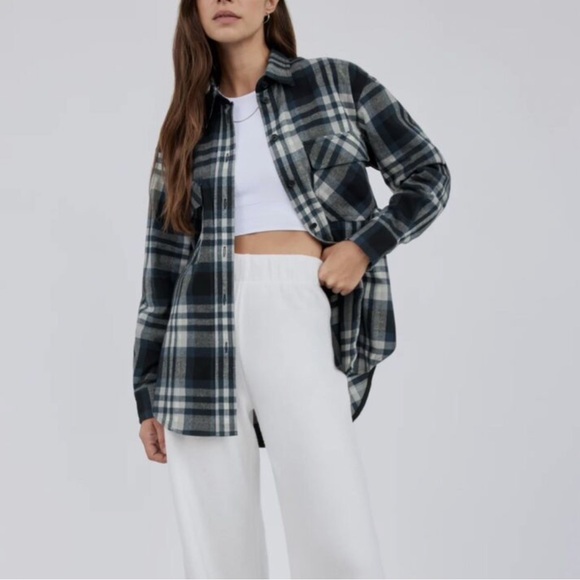 The Group by Babaton flannel shirt size S - Picture 3 of 5